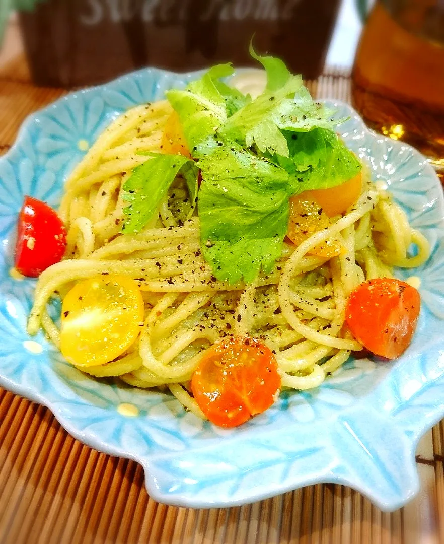 セロリコでパスタ|ポコさん