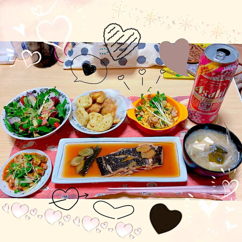 ４／１ ｔｈｒ 晩ごはん🍴＊○°|rinaronarさん