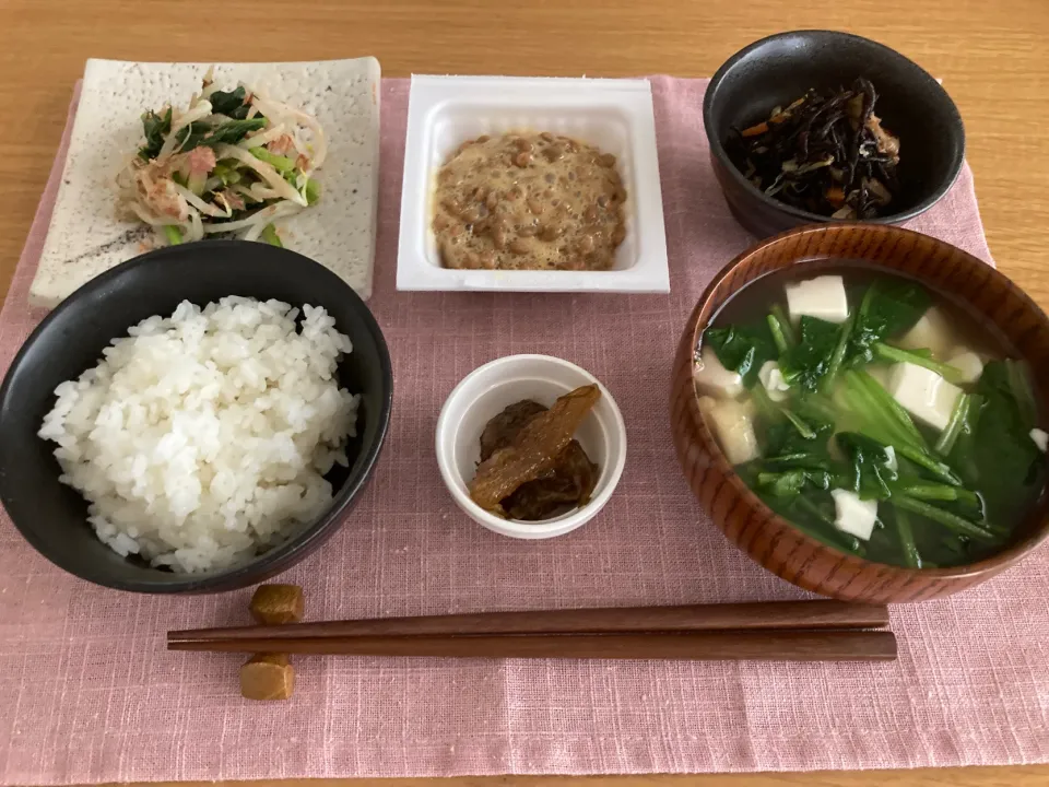 Snapdishの料理写真:＊納豆朝食＊|＊抹茶＊さん