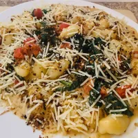 My Spinach and tomato Gnocchi yum 😋!❤️|Jen Marさん