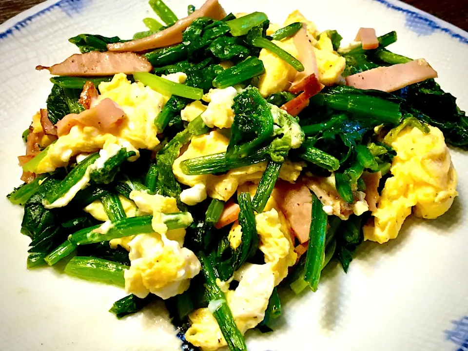 ほうれん草･焼豚･卵ﾊﾞﾀｰ炒め|mottoさん