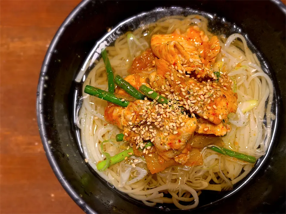 豚キムチそうめん|半田手延べそうめんの店 阿波や壱兆さん