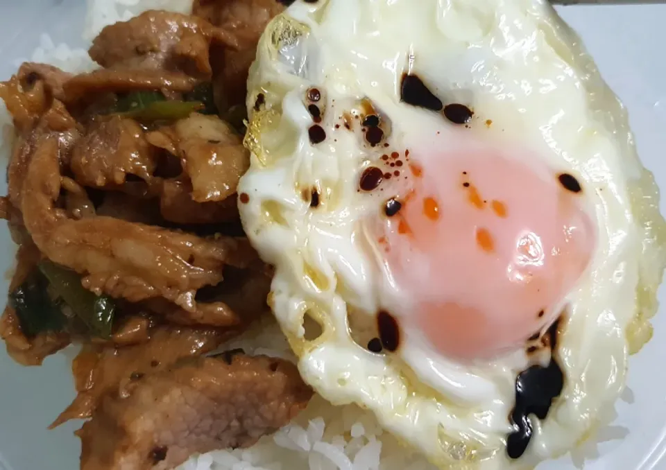 Stir Fry Scallion Pork + Fried Egg 🍚
Dinner 🤪Pork Armpit💕🥰|🌷lynnlicious🌷さん