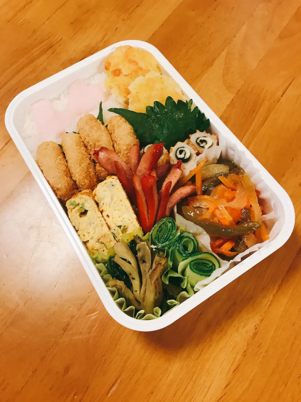 ♡パートナーのお弁当♡4月3日土曜日♡|♡Fille√chie♡さん