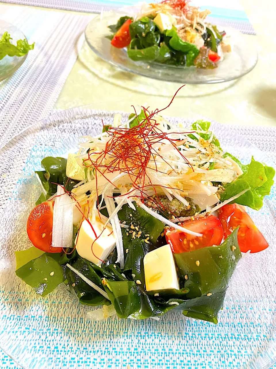 Snapdishの料理写真:春わかめたっぷり♬チョレギサラダ🥗|ぽっちさん