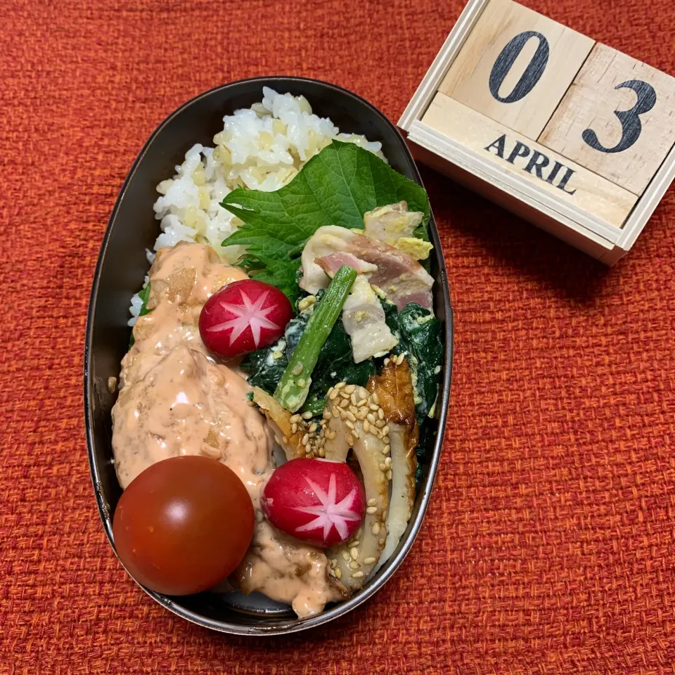 Snapdishの料理写真:鳥マヨ弁当|chanchiiさん