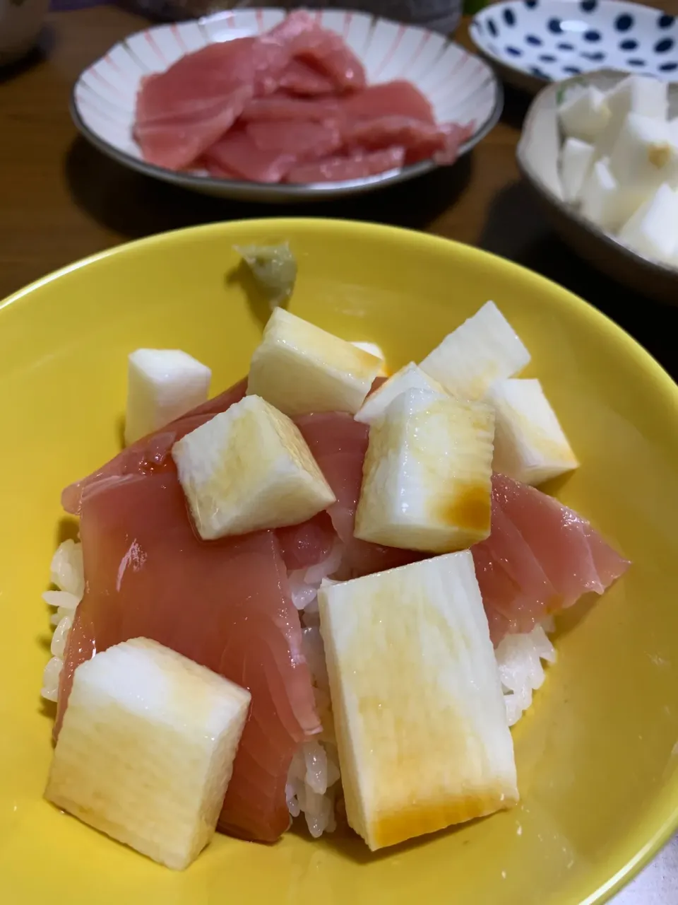 4月3日夜は長芋マグロ丼|とももさん