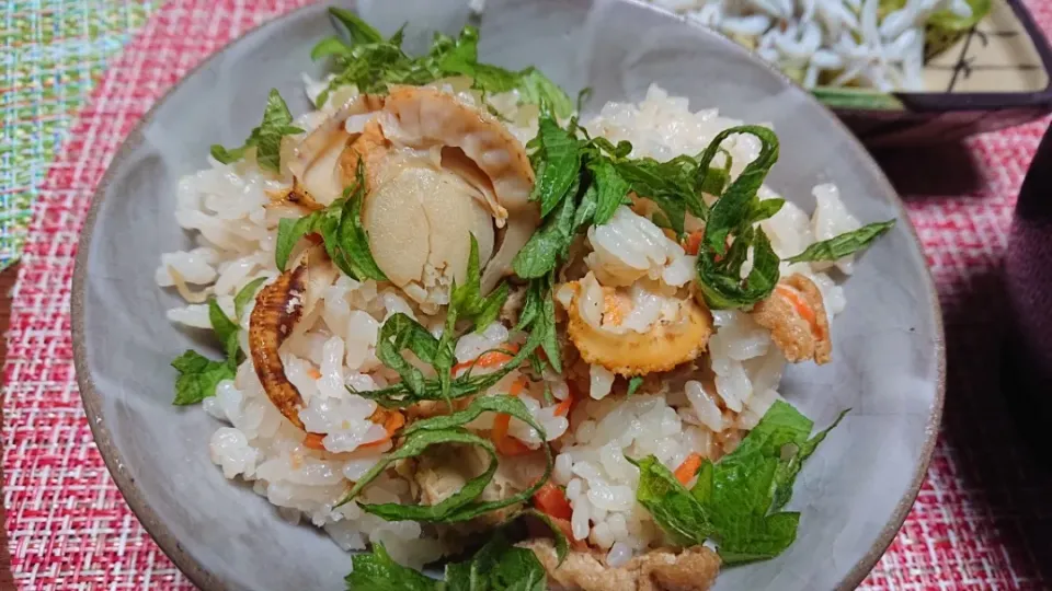 ベビーホタテの炊き込みご飯|ちかっちさん