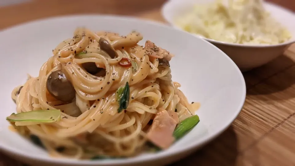 ﾄﾏﾄｸﾘｰﾑﾊﾟｽﾀ〜🍝
の晩ごはん✨|kaz(*･ω･)さん