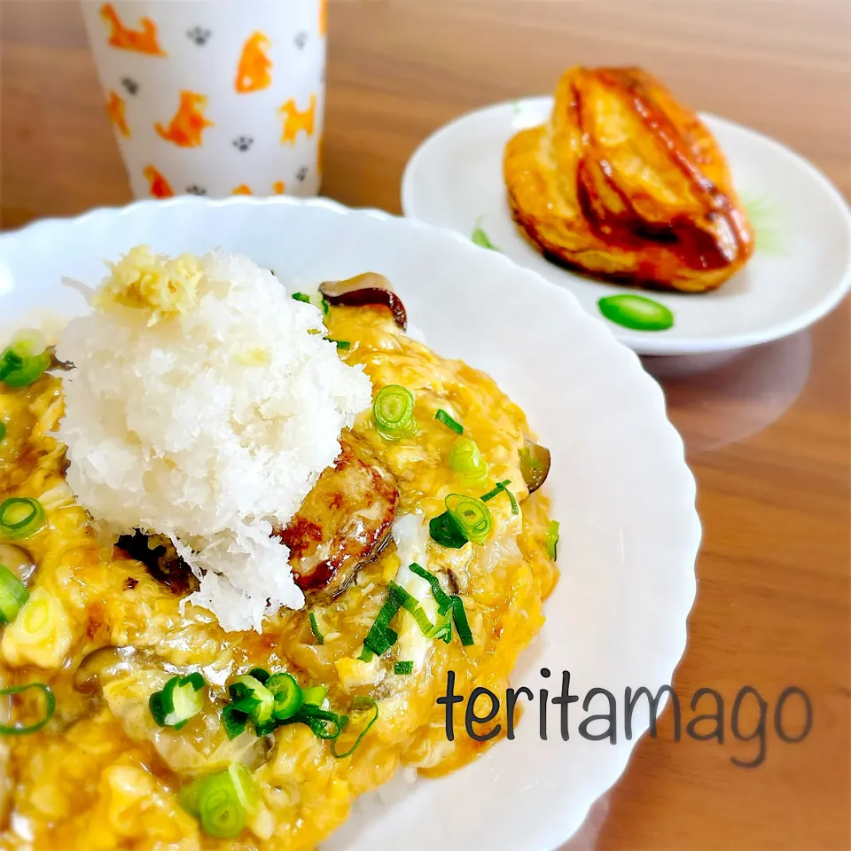 玉子あんかけハンバーグ丼|teritamagoさん