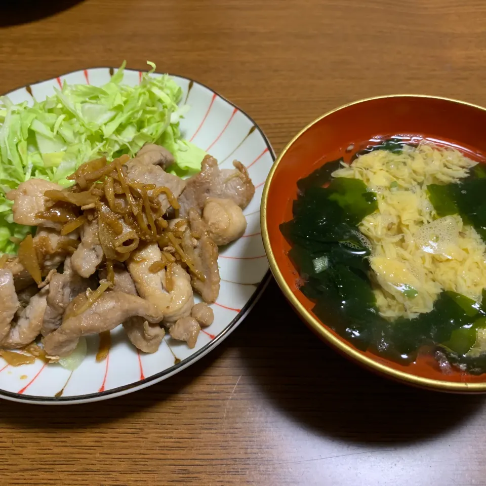 4月6日夜は豚しょうが焼き🐽|とももさん