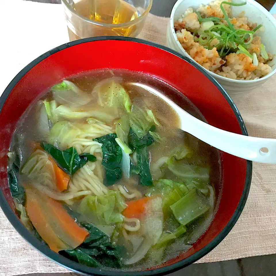 サンマー麺と麻辣ご飯|純さん