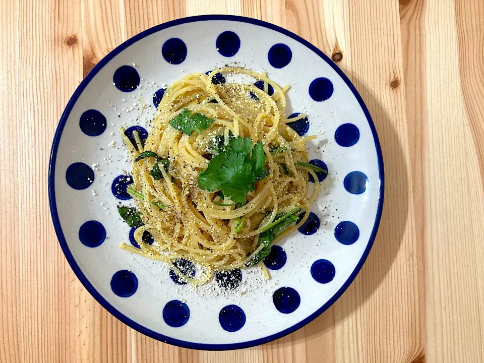 ナンプラーとパクチーのパスタ。|にゃん太くん。さん