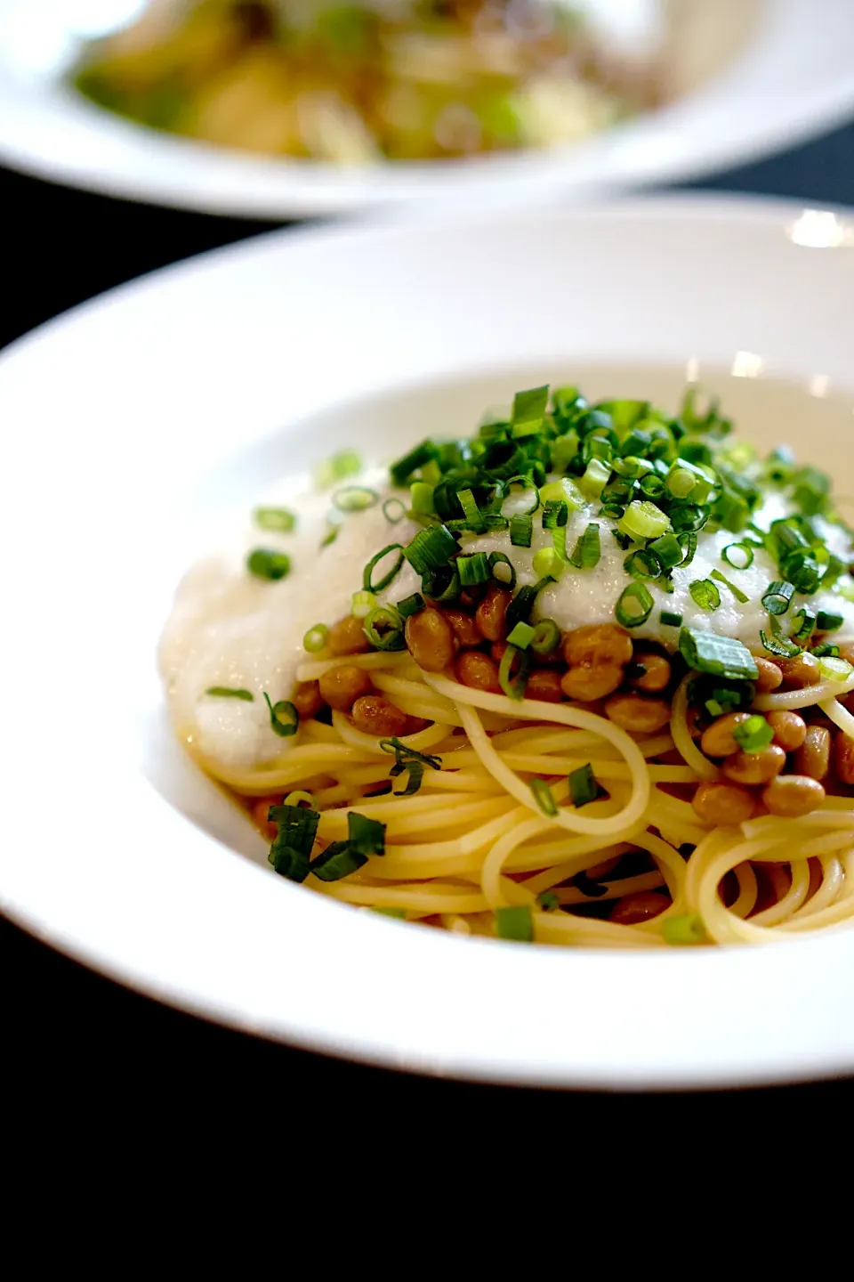 Snapdishの料理写真:とろろと納豆の和風パスタ|てつやさん