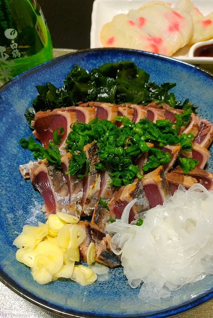 鰹のタタキ🐟|かめさん