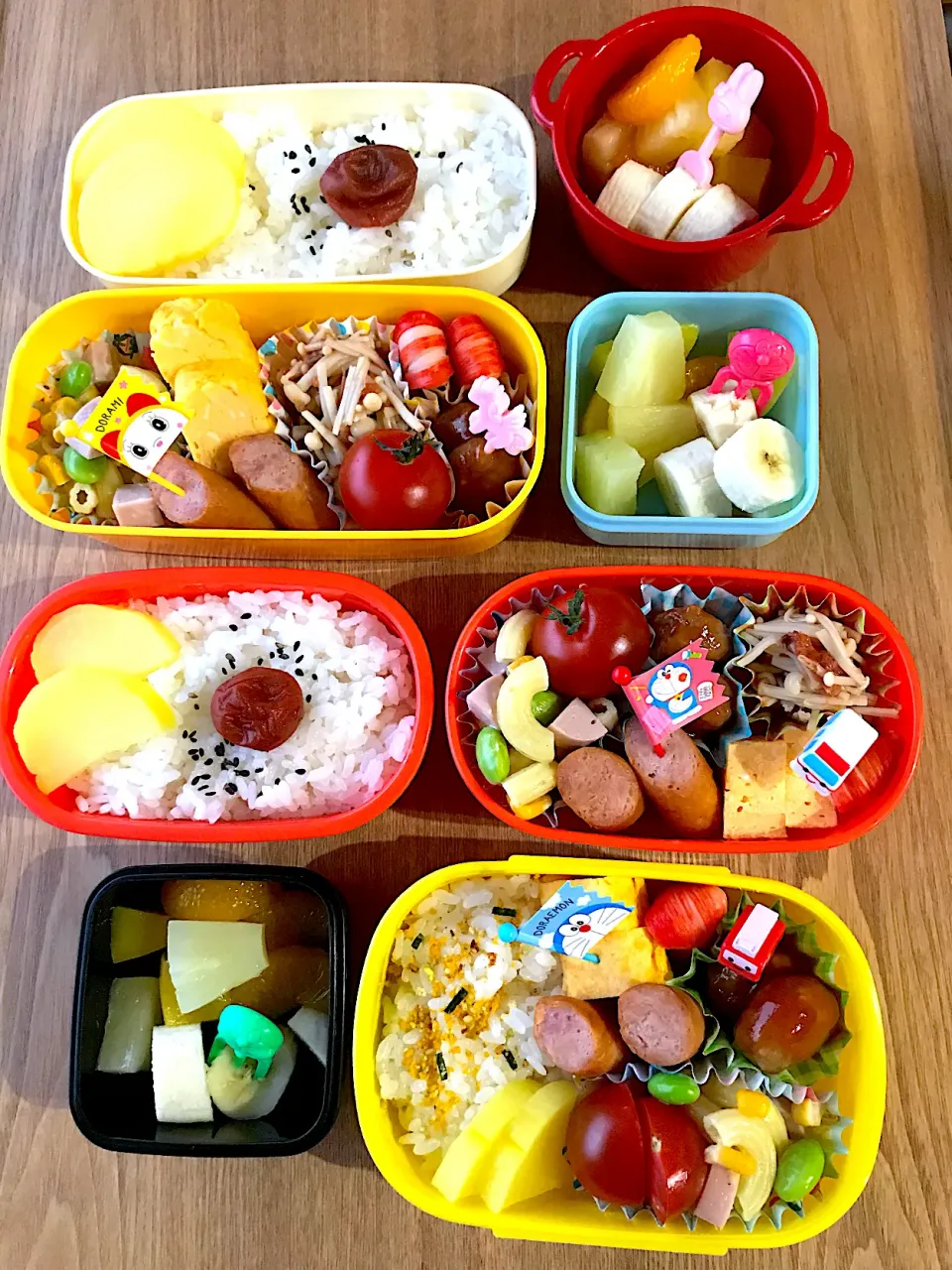 2歳児&小1男子&小4女子弁当|ちぃさん