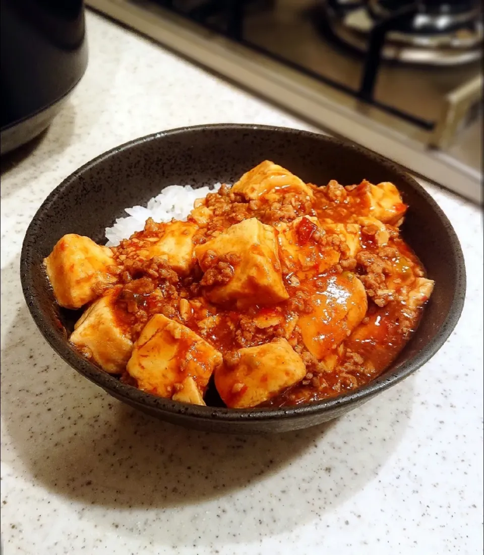 Snapdishの料理写真:炊きたてご飯de麻婆丼❤️|GGGさん