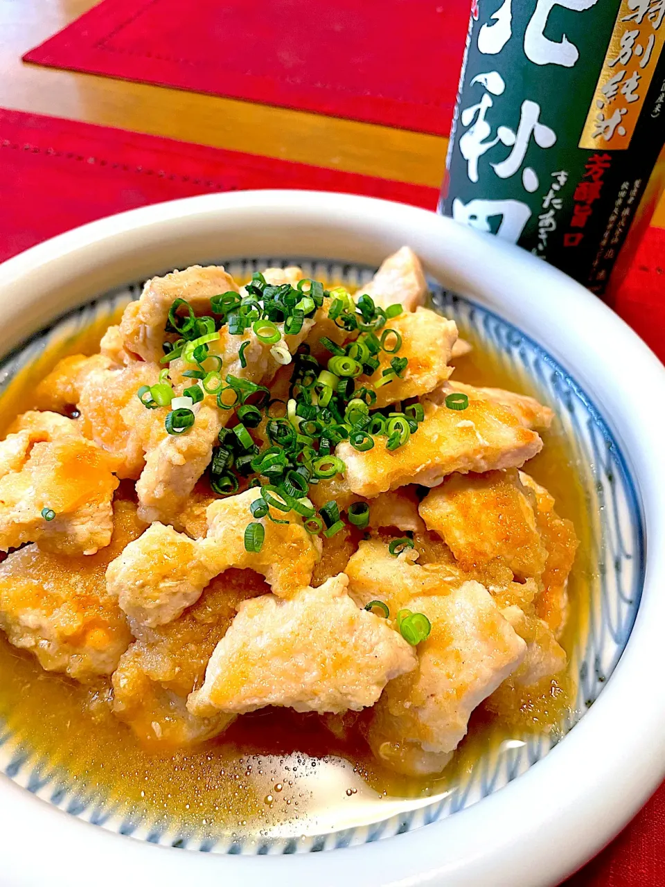 鶏むね肉のおろし煮🍀|おかちさん