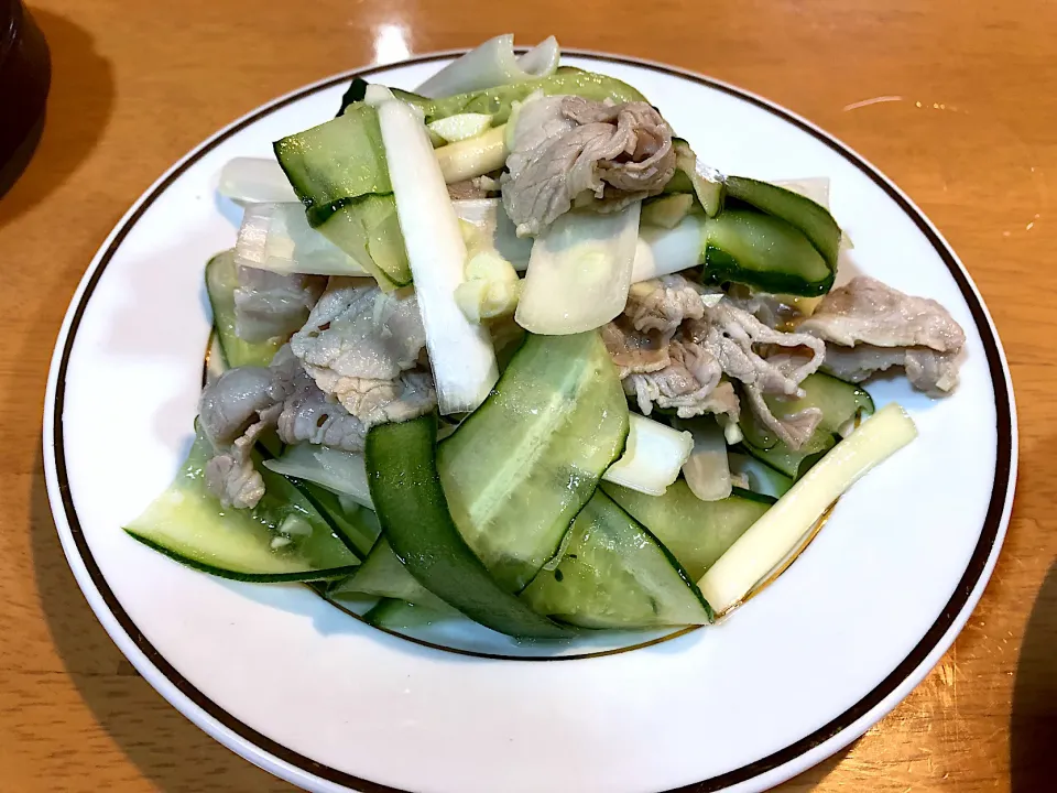 豚肉の大蒜風和え物|しのぶさん