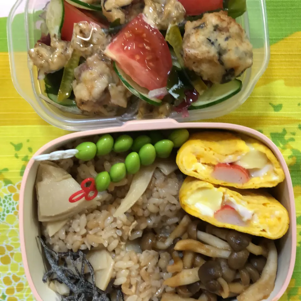 Snapdishの料理写真:筍もち麦弁当|kaori_831さん