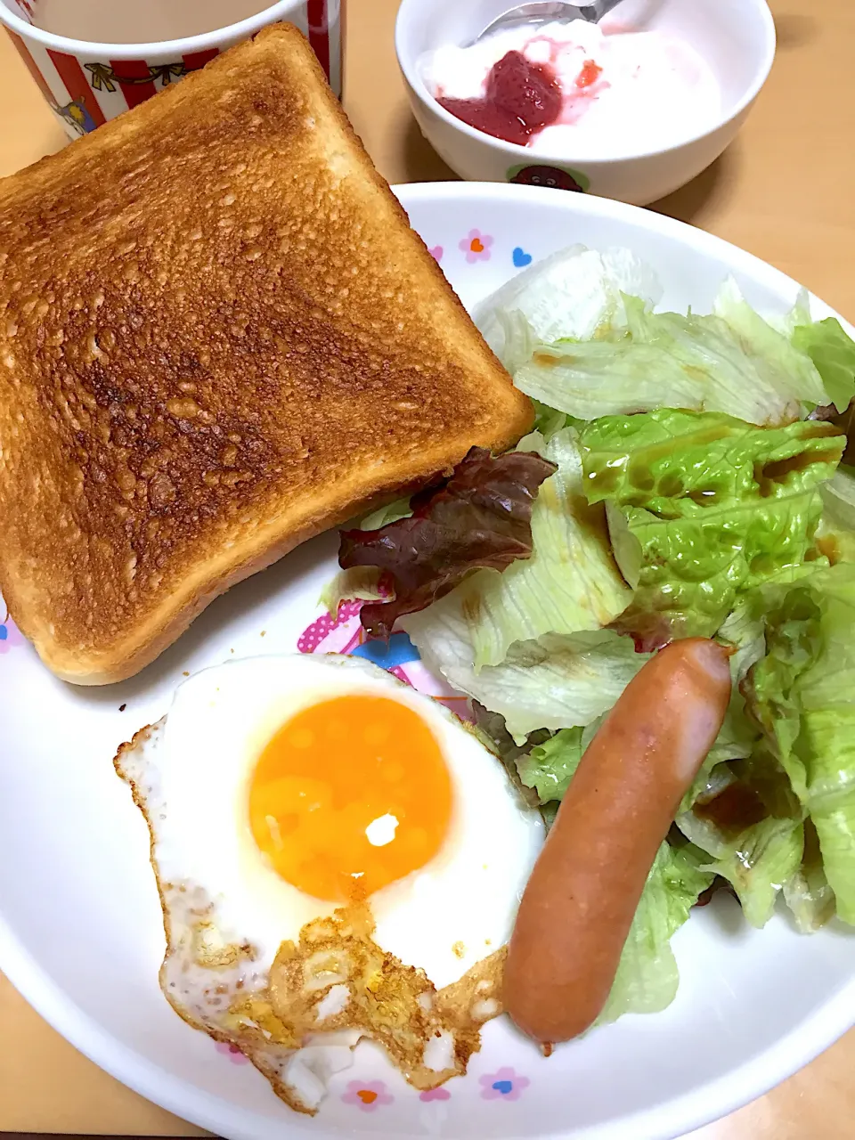 単身赴任中の男飯(パンと野菜)|おおもりの星さん