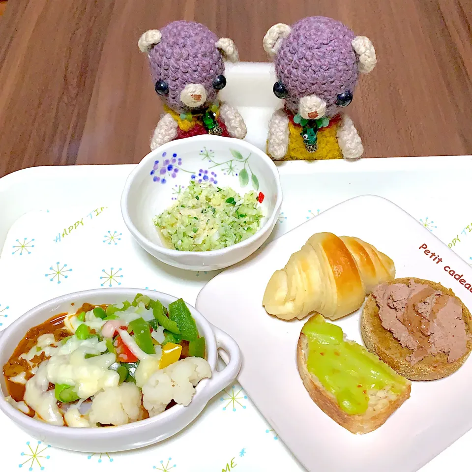 Snapdishの料理写真:朝ごぱん(*'ω'*)|chagashiさん