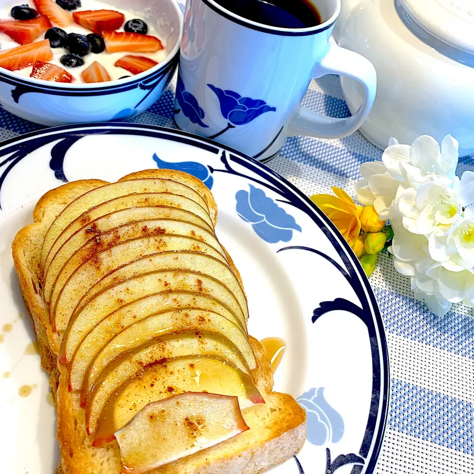 🍎アップルシナモントースト🍎|あっちゃんさん