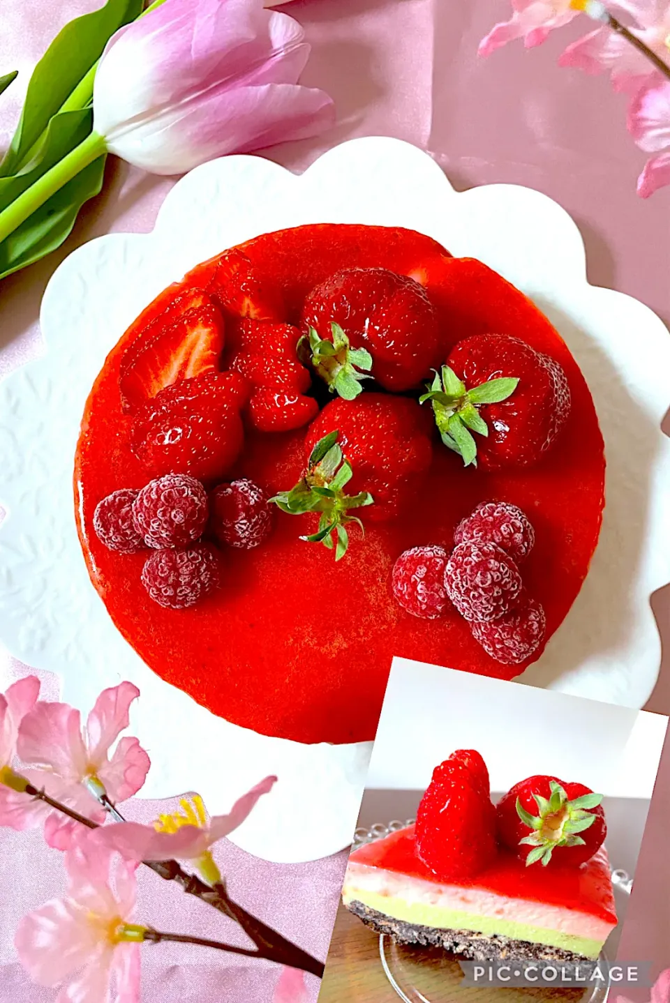 🌸息子の大学入学式🌸お祝いスイーツ　　　マリンさんの料理 マリンさんの料理 レンチンして混ぜるだけのワンボウル！甘酒レアチーズケーキ♡|いっちゃんさん