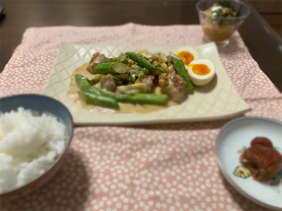 春野菜と鶏肉の味噌マヨ炒め|saitamasaeさん