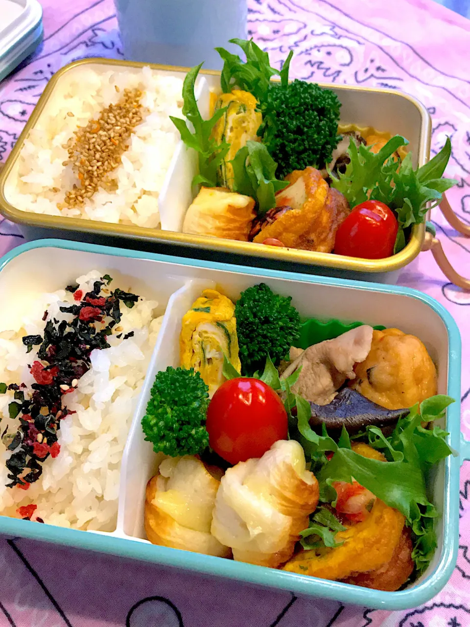 2021.4.9  今日のお弁当＊ほうれん草入り卵焼き＊|rinrin*mama*さん