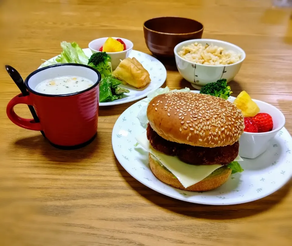 『フィッシュバーガー朝ごはん』|seri-chanさん