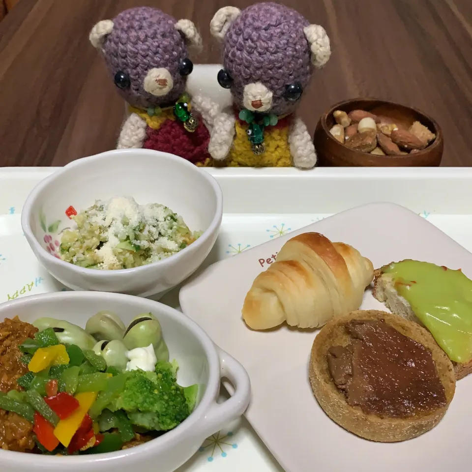 Snapdishの料理写真:朝ごぱん(*'ω'*)|chagashiさん