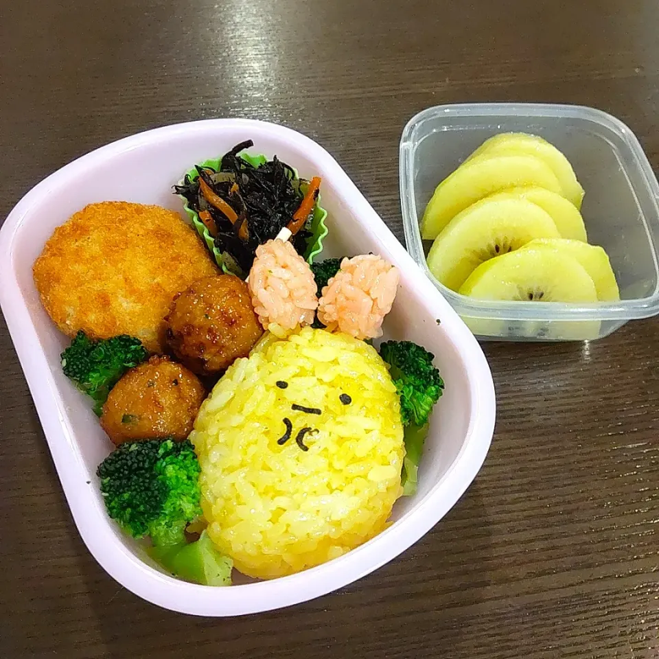 Snapdishの料理写真:娘学童弁当🍱えびふらいのしっぽ|Rieさん