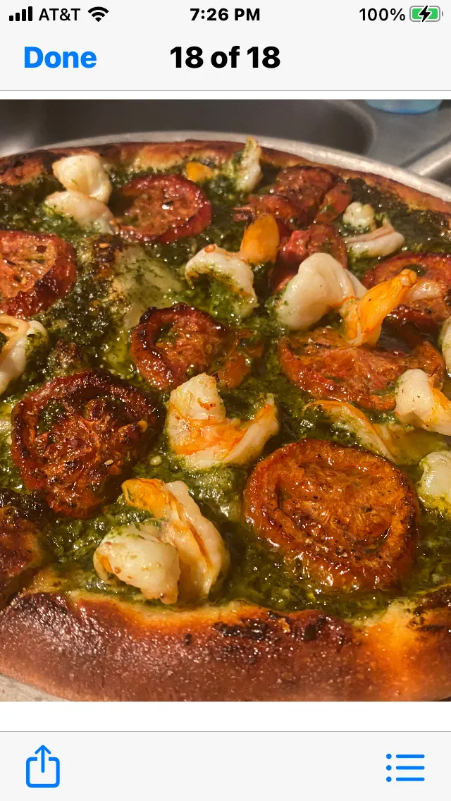 Pesto Roasted Tomato and Shrimp Pizza|Christine pavelkaさん