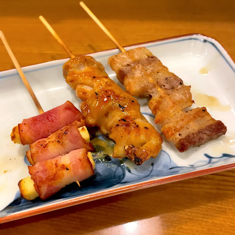 Snapdishの料理写真:焼き鳥3本|T. Wonderさん