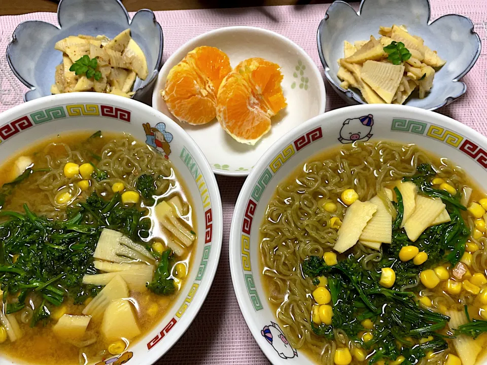 モロヘイヤ麺♪ ラーメン晩ごはん~(^^)❤︎|いつくしみちゃんさん