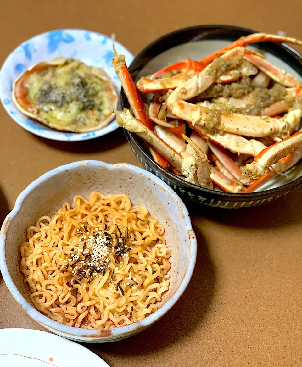 Cream cheesy crab & buttered garlic carb feat samyang|KeiChelloRiriさん