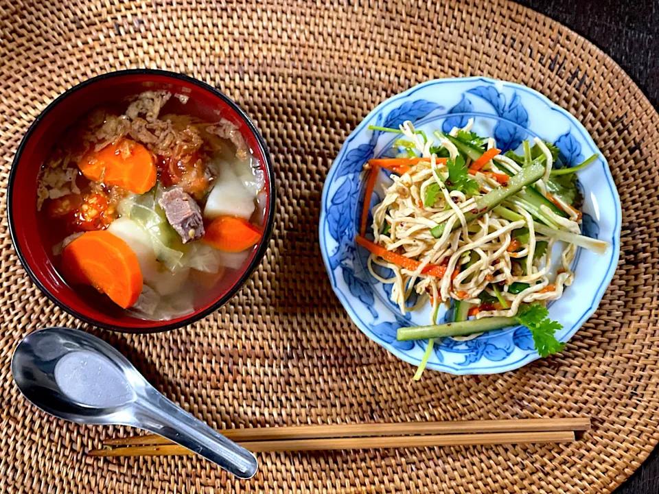 Soup & tofu salad|yeni kartikasariさん