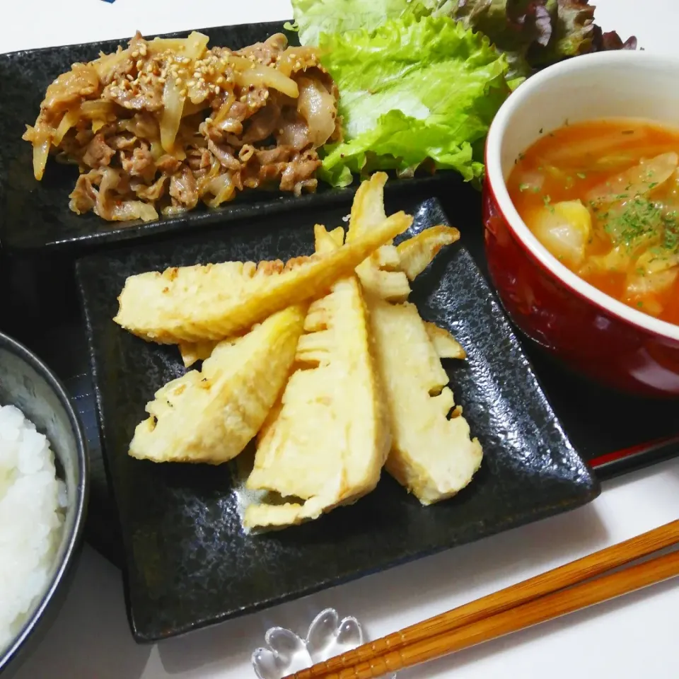 Snapdishの料理写真:今日の夕飯🌃🍴(4/9)|海猫さん