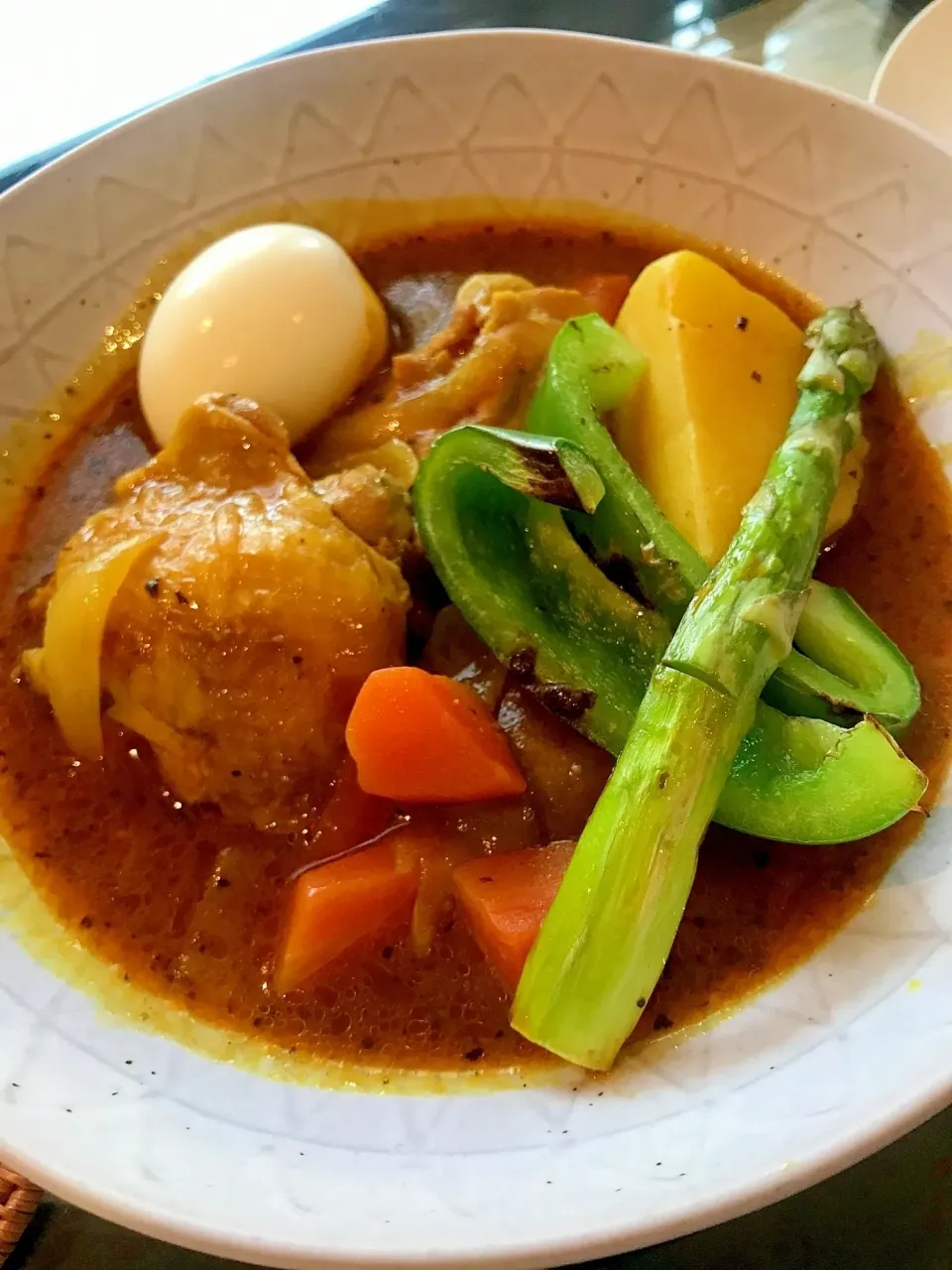 Snapdishの料理写真:punimomoさんの我が家の定番！野菜たっぷりスープカレー #楽天レシピ|楽天レシピさん