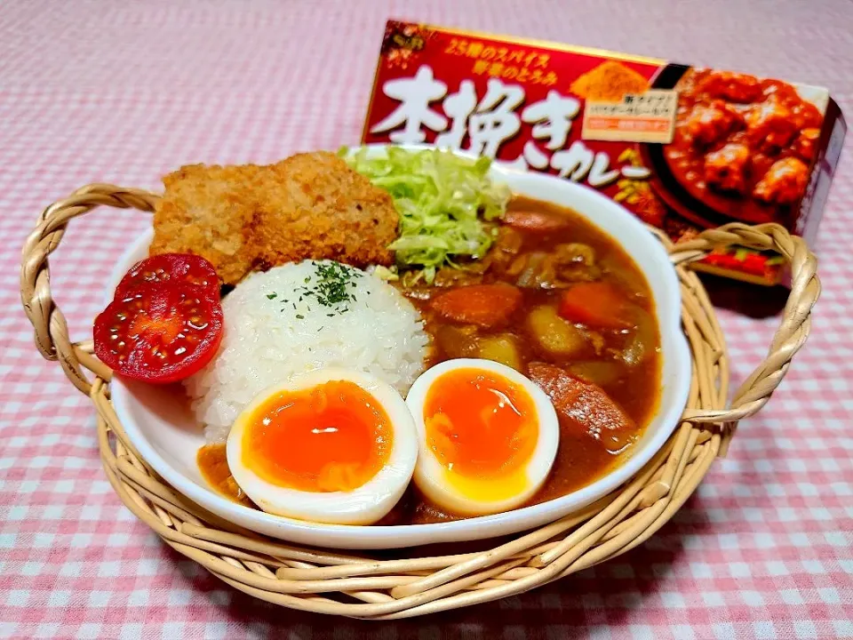 ミニとんかつ&ポークカレー🍛|みかんちょこさん