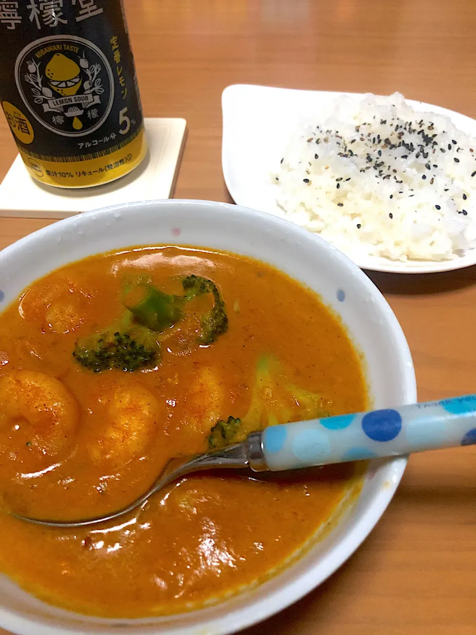 中華風エビカレー|黒蜜きなこさん