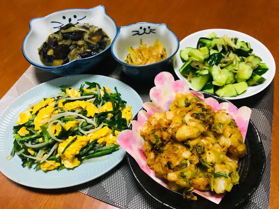 「ネギと山芋のみそかき揚げ」|バシュランさん