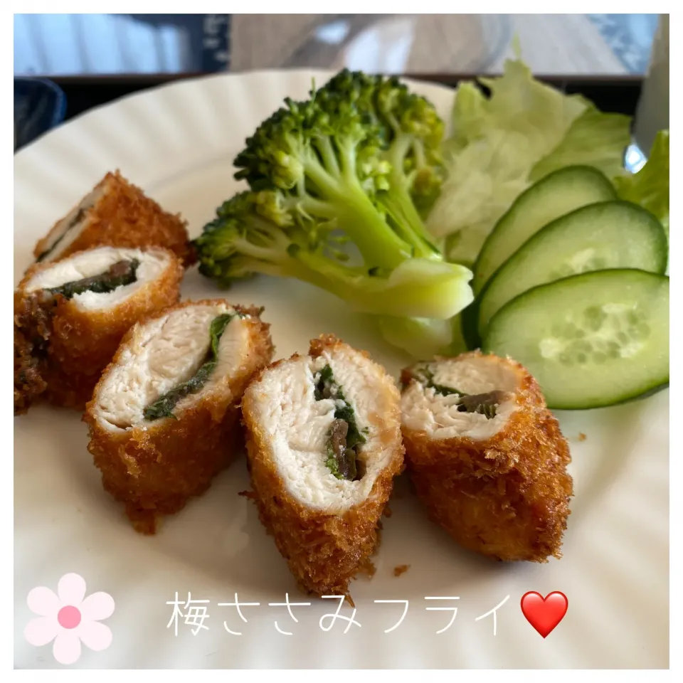 Snapdishの料理写真:梅ささみフライ❤️|いのっちさん