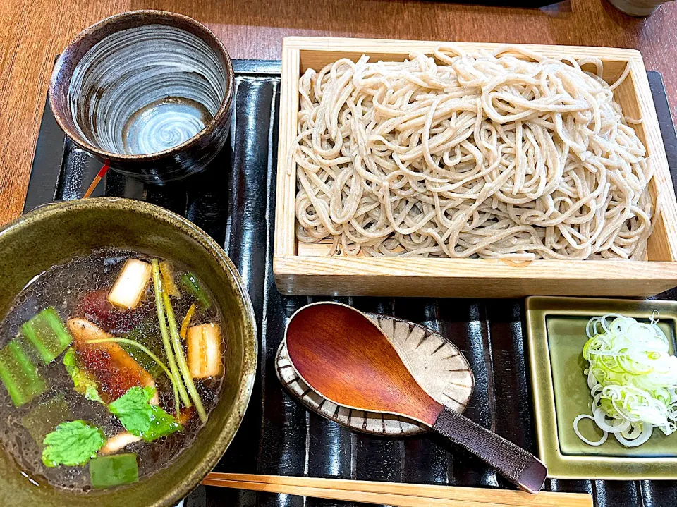 Snapdishの料理写真:黒松内この花の鴨せいろ蕎麦|marioさん