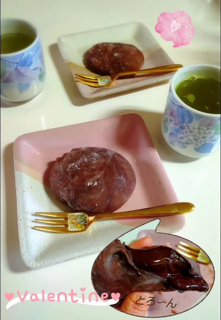 Snapdishの料理写真:簡単チョコ大福|みったんさん