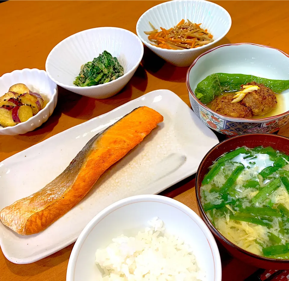 和食の夕飯　お鍋で炊いたご飯|あっちゃんさん