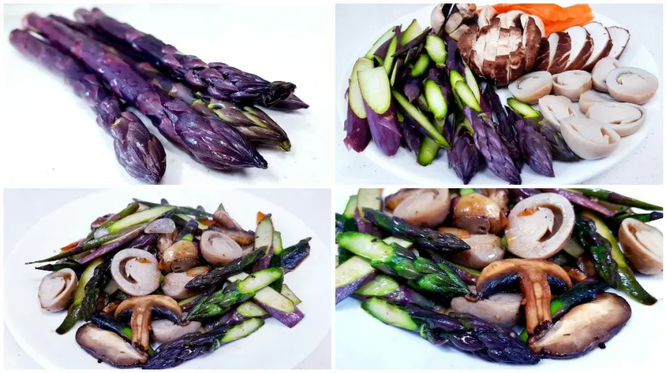 saute asparagus and assorted mushrooms|steven z.y.さん