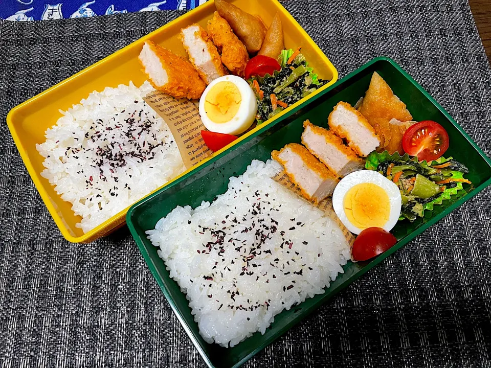 Snapdishの料理写真:今日は冷凍食品に頼りっぱなし弁当😅|mettiさん