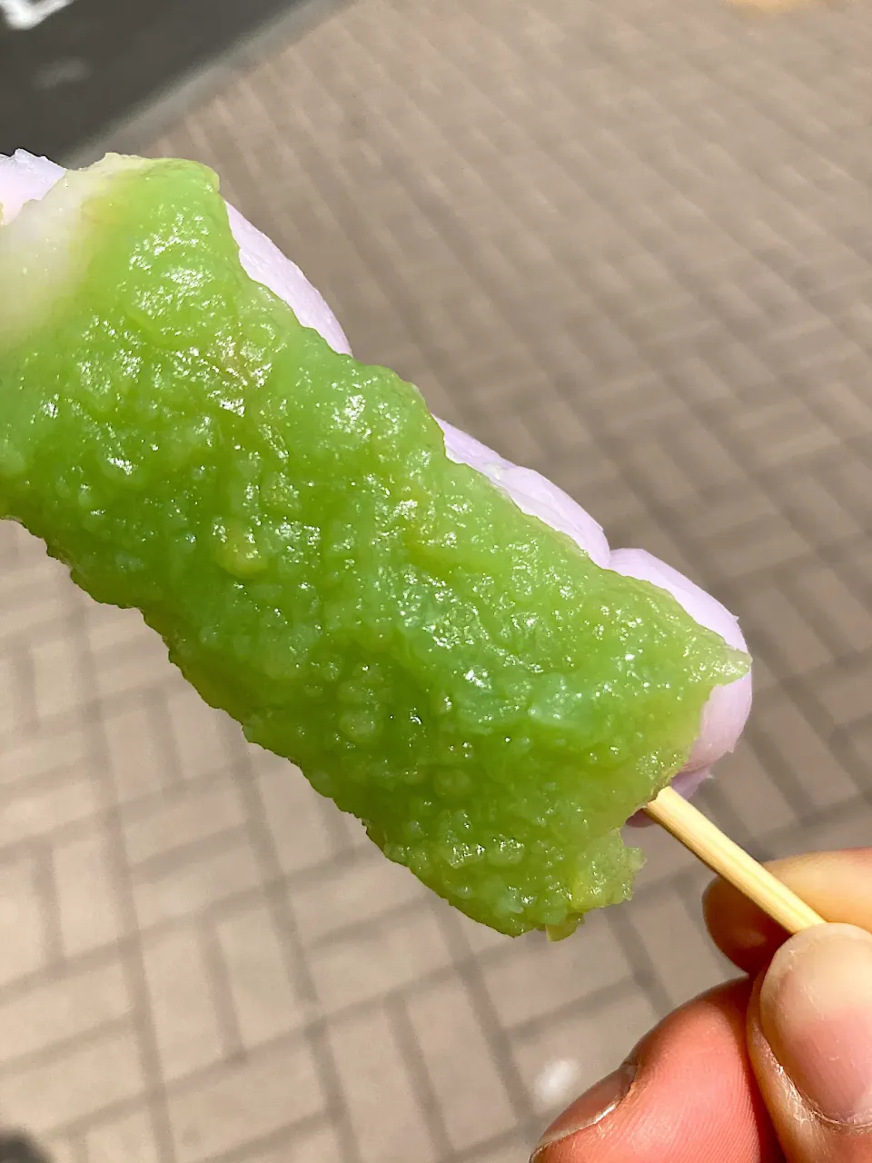 Snapdishの料理写真:藤だんご🍡ずんだあんで、おだんごが藤色！|じょんさん